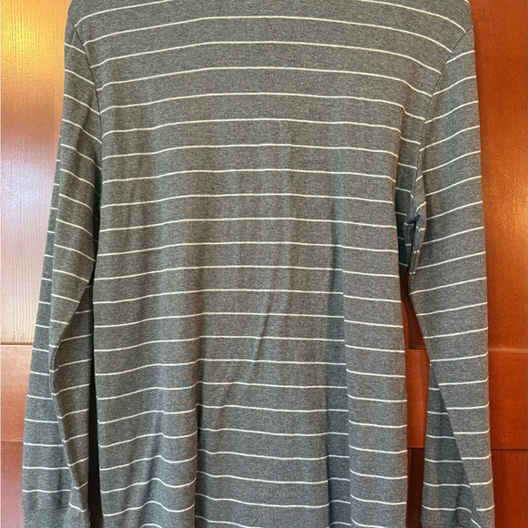 Women’s GAP Gray Striped Long Sleeve Cotton/Modal Tee XL - Picture 4 of 4